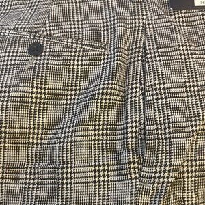 NWT Ralph Lauren Golf Houndstooth  Black Gray Men’s Dress Pants Size 36x32